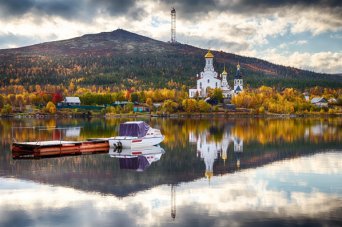 озеро в Мончегорске Озеро Имандра, Мончегорск