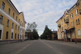 Улица Первомайская в городе Кандалакша Улицы Кандалакши