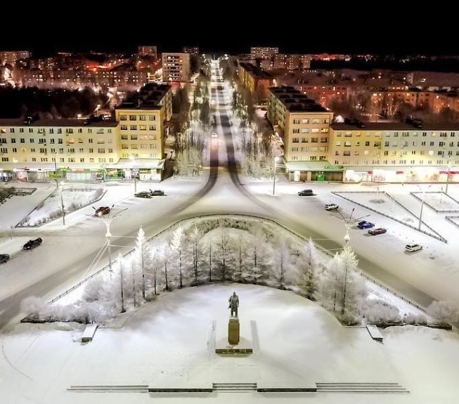 Центр города Мончегорск Центральная площадь, Мончегорск